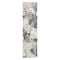 World Rug Gallery Palm Floral Leaves Indoor/Outdoor Runner Rug 2' x 7' Runner Gray 5553GRAY2X7 - alternate 3
